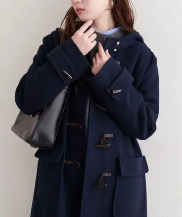 새상품 내추럴 꾸뛰르 파르크로 한정판 더플 코트 네이비