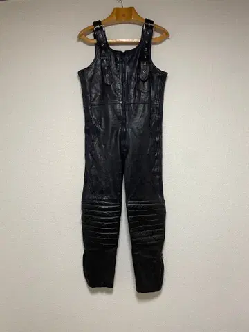 90s IMATRA 독일 모토크로스 바이커 가죽 팬츠 오버롤