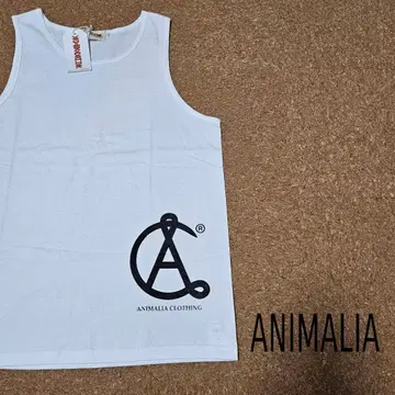 ANIMALIA 화이트 탱크탑 L 사이즈