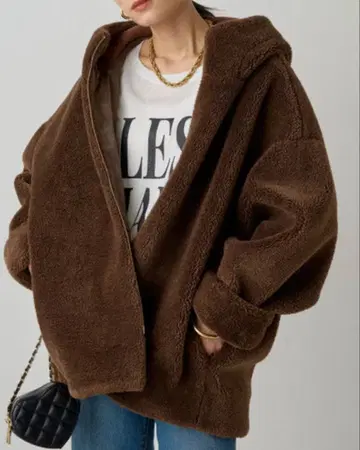 라운지 드레스 보아 블루종 브라운