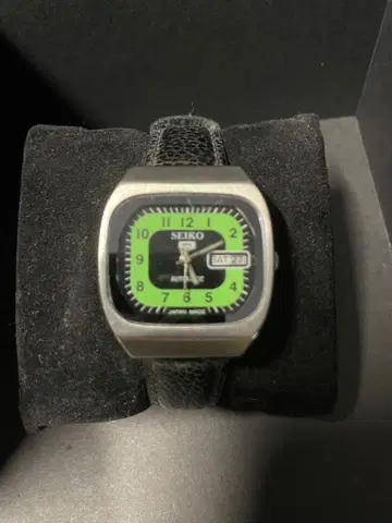SEIKO 자동 와인딩 아날로그 손목시계 그린/블랙