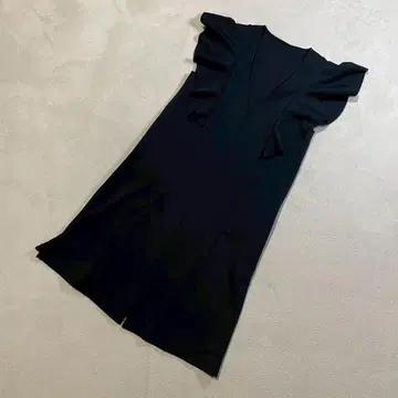 새상품급 선착순 누크 프릴 롱 베스트 M 사이즈 블랙