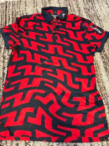 [ 미사용 ] J.LINDEBERG 골프 반팔 피케 셔츠 남성용 M