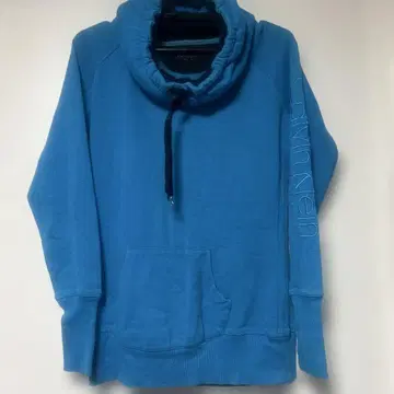 Calvin Klein 파랑 후드 부착 후드티 XS