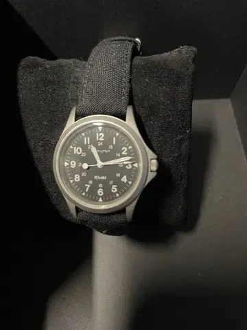 Hdmilton Khaki 아날로그 손목시계 블랙