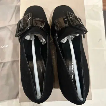 FABIO RUSCONI 버클 포함 로퍼 블랙