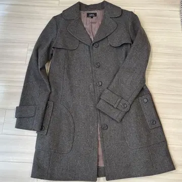 A.P.C/아페쎄 울 코트 여성용 S 그레이