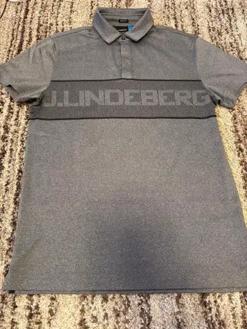 [ 미사용품 ] J.LINDEBERG 그레이 피케 셔츠 S 사이즈