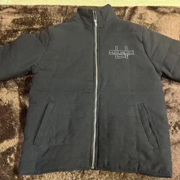 한국 블랙 풀 지퍼 점퍼/블루종