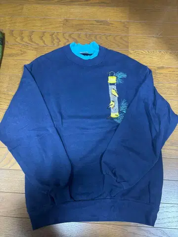 90s JERZEES 네이비 자수 맨투맨