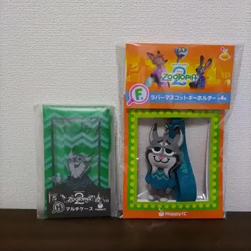 주토피아2 해피 복권 러버 마스코트 키링 파우버드 F상 H상