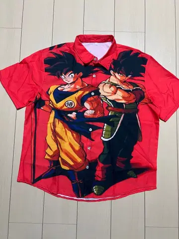 손오공 버독 드래곤볼 올 패턴 셔츠 XL 셰론 레어 토리야마 아키라