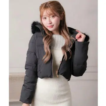 LIPSERVICE 립서비스 볼륨 퍼 페이크 다운 자켓