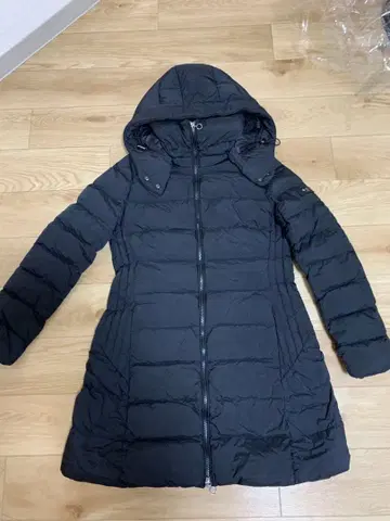 컨디션 최상/L 타트라스 다운 코트 폴리테아마 2way 롱 나일론 블랙