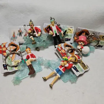 TV 애니메이션 [원피스] 크리스마스 장면 키링 전 5종 세트