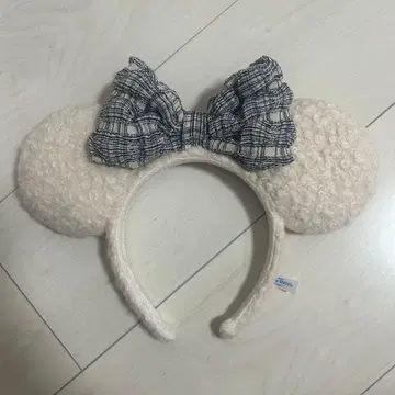 미키 머리띠 리본 겨울