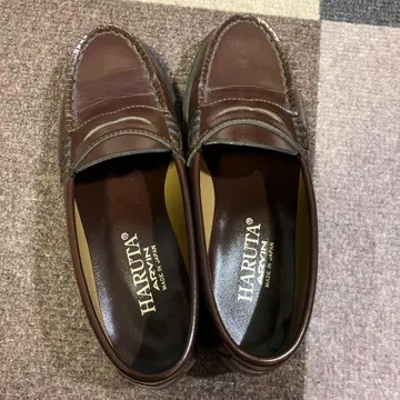 HARUTA 브라운 로퍼