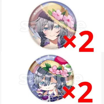 아야카키 DMM 스크래치 키사라 캔뱃지 4개