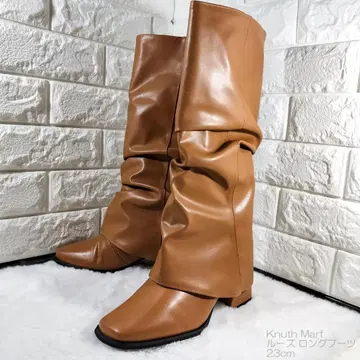 루즈 롱 부츠 브라운 23cm Knuth Marf