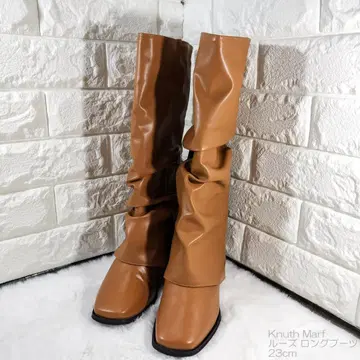 루즈 롱 부츠 브라운 23cm Knuth Marf