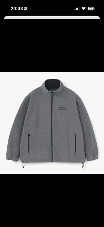 The Enroy Professional 플리스 자켓 그레이