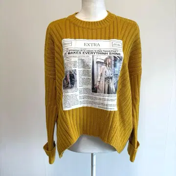 Grandtable 머스타드 니트 스웨터