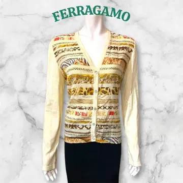 [ 새상품 ] FERRAGAMO 실크 가디건