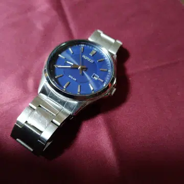 새상품급^ _ ^WIRED 솔라 쿼츠 블루 다이얼 100m 방수