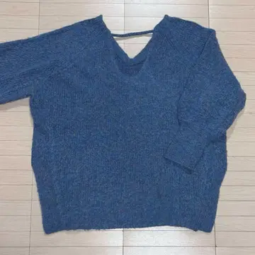 Kastane 니트 카와구치 하루나 착용 [ 블루 ] 프리 사이즈