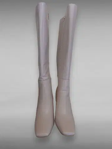 미사용 23cm 아이보리 롱 부츠