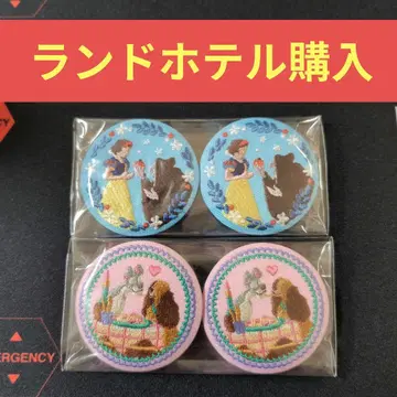 디즈니 자수 캔뱃지 스노우 화이트 백설공주 와 왕자 이야기 세트