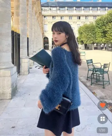 컬러풀 샤기 가디건