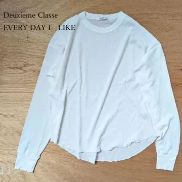 2025 Deuxieme Classe 시어 와플 티셔츠 화이트