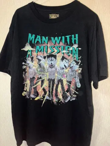 MAN WITH A MISSION ONE WISH TOUR 티셔츠 XL