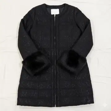 CECIL McBEE 세실 맥비 블랙 레이스 코트