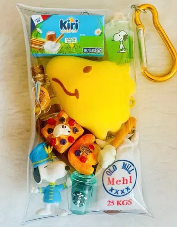 가챠 묶음 판매 베이커리 빵 데코 부품 peanuts 미니어처