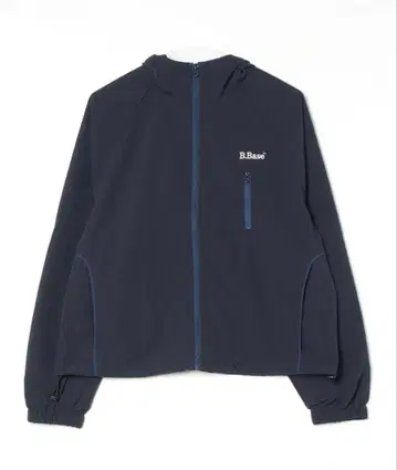 BROKENBASE 네이비 풀 집업 나일론 자켓 마운틴 후드티