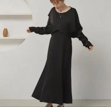 hinari 빈티지 새틴 2WAY 원피스