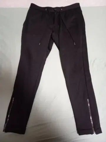 하시모토 준 사이드 지퍼 블랙 팬츠