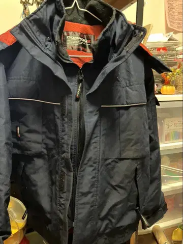 DORADO 네이비 나일론 자켓 후드 부착