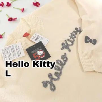 새상품 L 헬로키티 니트 스웨터 가을/겨울 여성용 키티 성숙 큐트