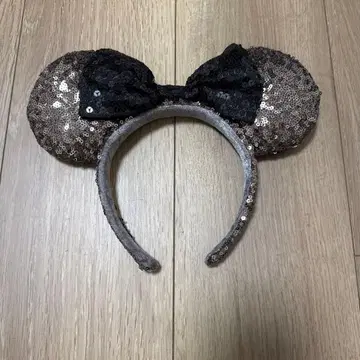 미키 모양 스팽글 머리띠