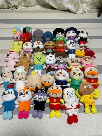 호빵맨 봉제 인형 세트 34개