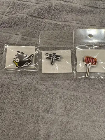 시티헌터 대원화전 자수 브로치 3점