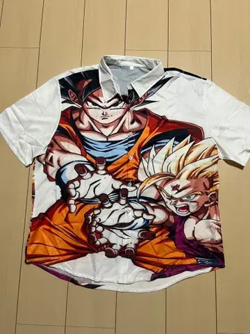 손오공 손오반 드래곤볼 슈퍼 사이어인 퓨전 베지터 올 패턴 셔츠