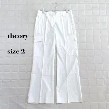 theory 화이트 카고 팬츠 사이즈 2