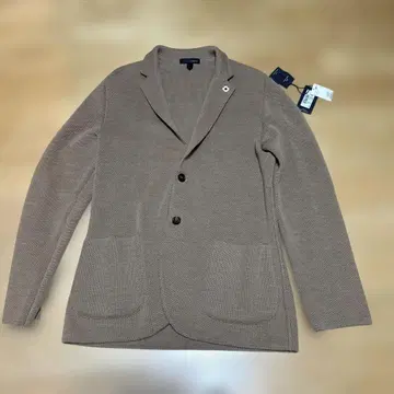 LARDINI 라이트 브라운 가디건 니트 자켓 사이즈 L
