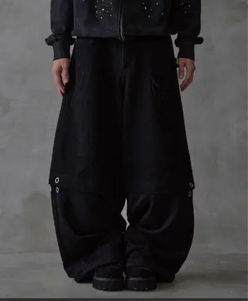 EPNK SWEAT PANEL BAGGY PANTS L