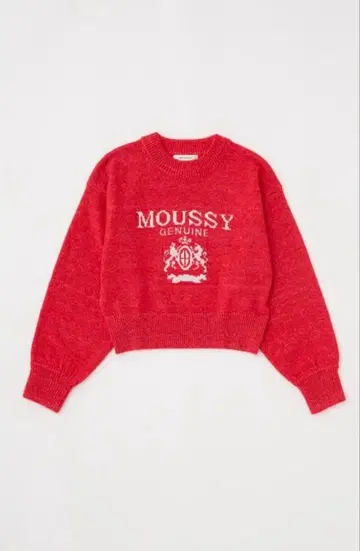 MOUSSY 레드 니트 스웨터