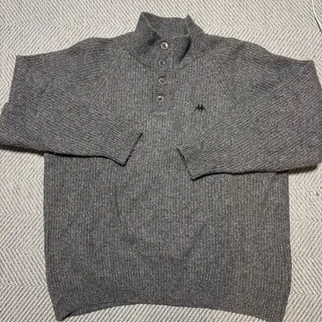 KAPPA 그레이 하프 지퍼 스웨터